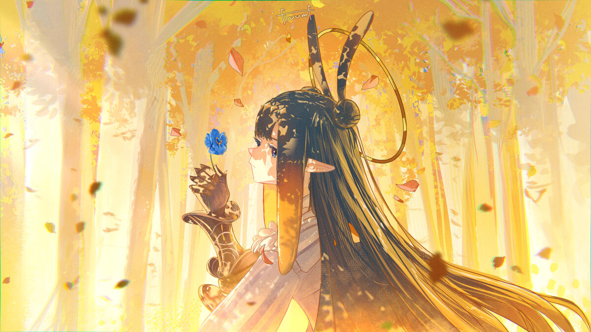 False Bloom Half Body + BG